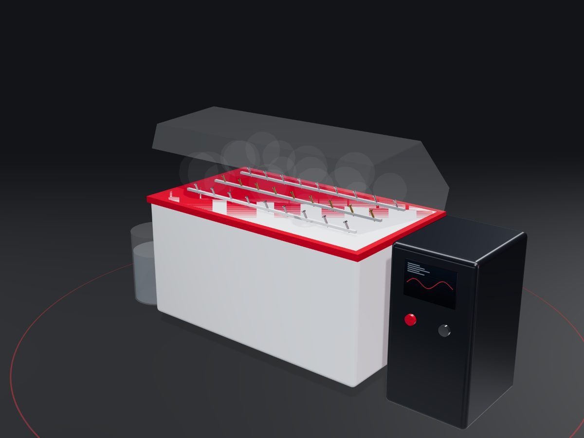 CGI illustration: salt spray chamber