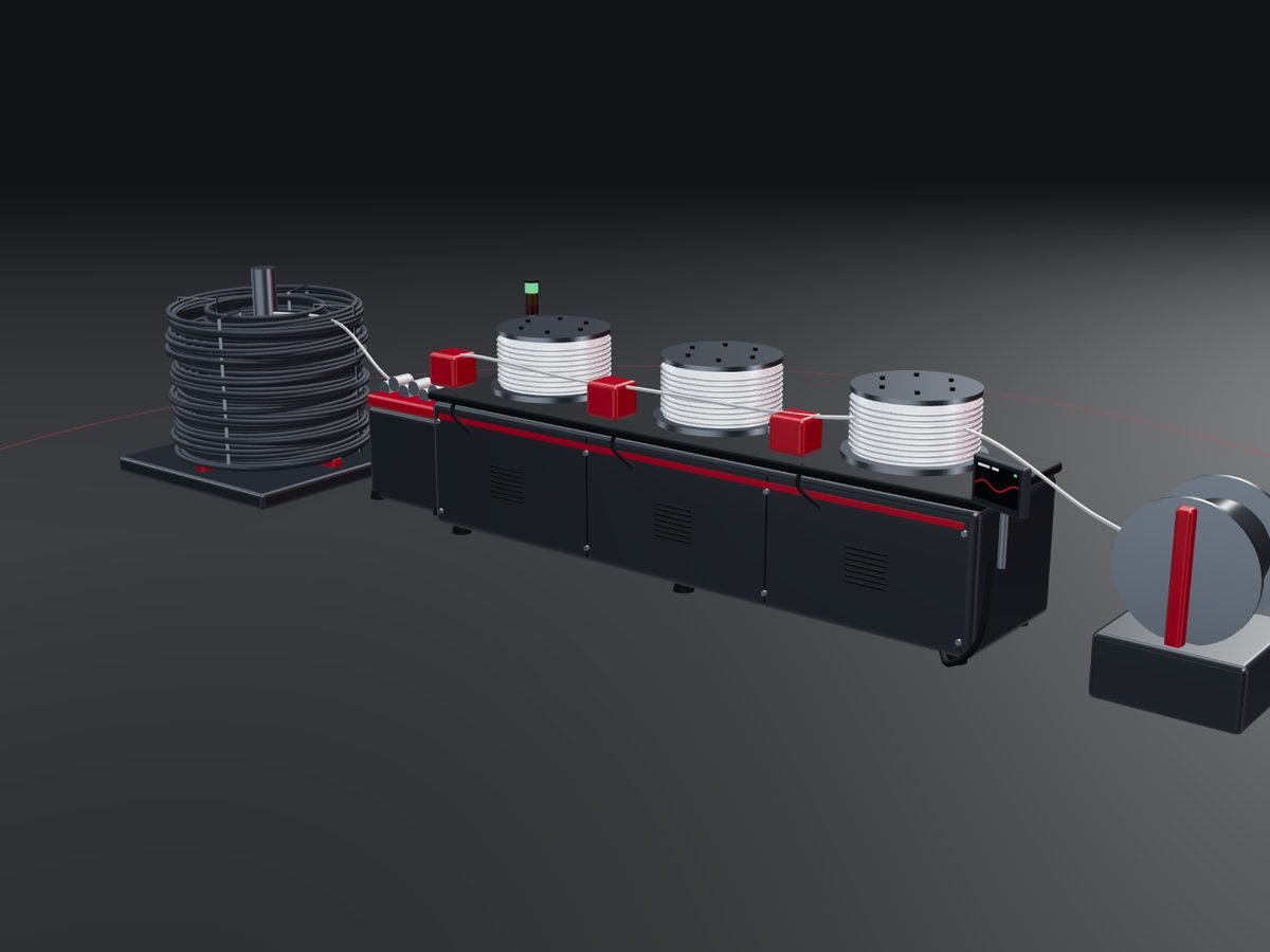 CGI illustration: wire processing