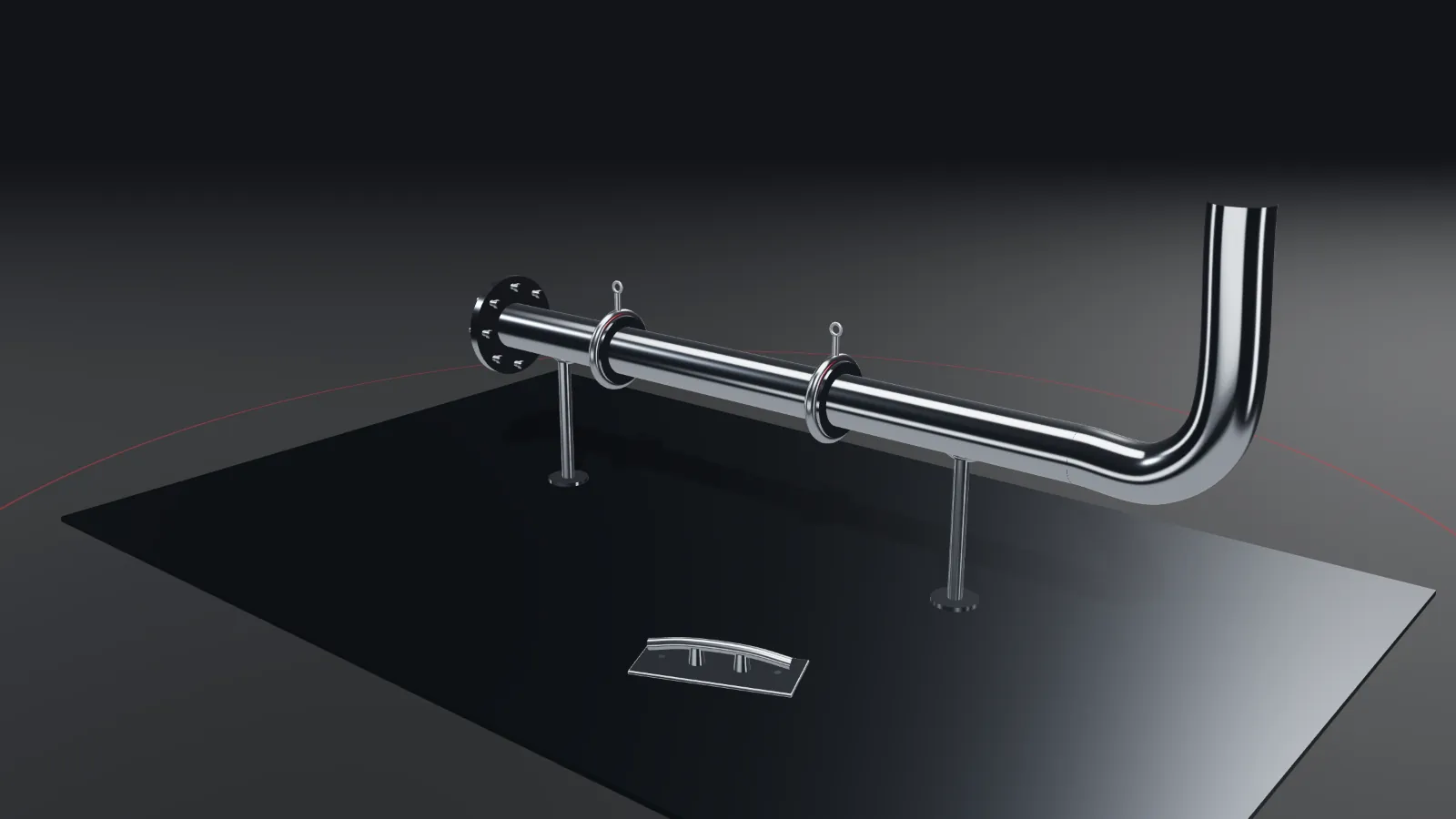 CGI scene — food, medical & marine, with the places REL parts are used marked