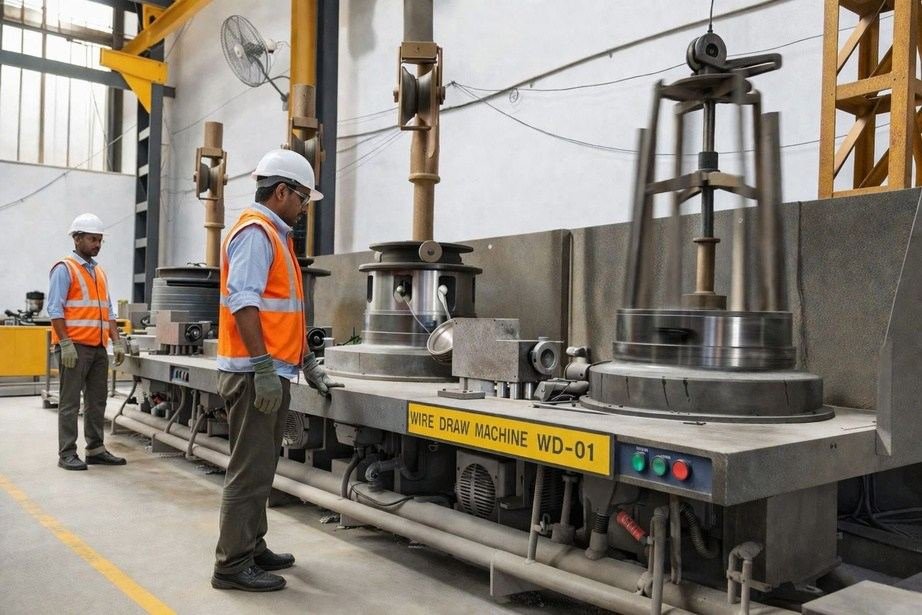Photo at REL: wire drawing & annealing
